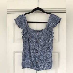 Sienna Sky Short Sleeve Blouse Size S